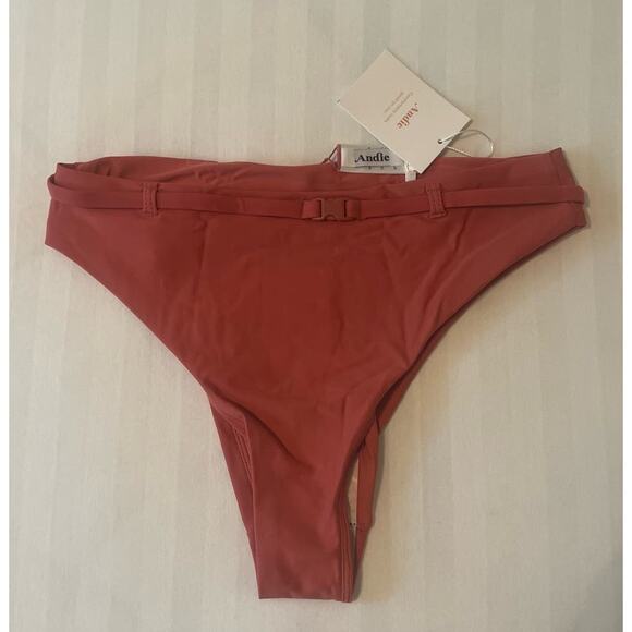 ANDIE Swim - The Riviera High Waisted Bottom - Punch - Size S - NWT - Picture 3 of 7
